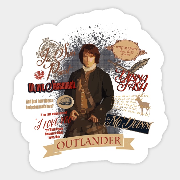 Quotes by Jamie Fraser Sticker by ShawnaMac